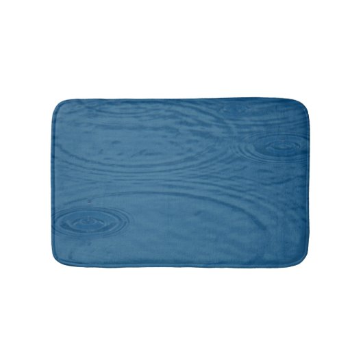 Regenwellen (Blaue Wasserwaagen) Badematte (Vorderseite)