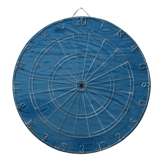 Regenwellen (Blaue Wasserwaagen) Dartscheibe (vorne)