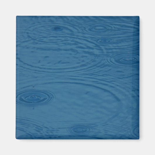Regenwellen (Blaue Wasserwaagen) Magnet (Vorne)