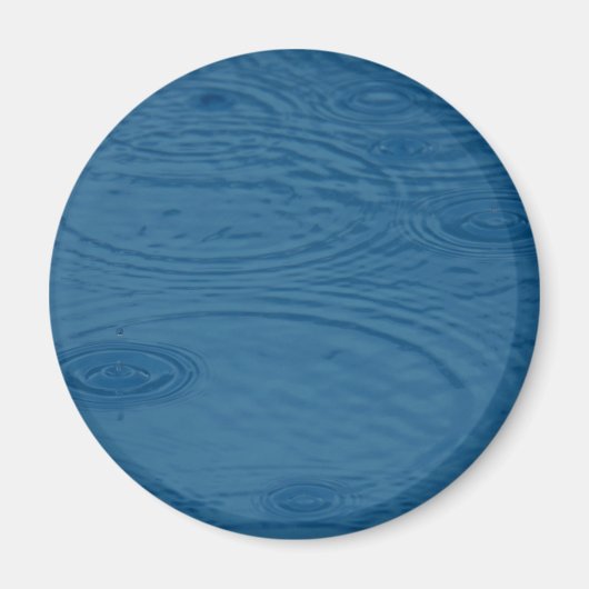 Regenwellen (Blaue Wasserwaagen) Magnet (Vorne)