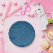 Regenwellen (Blaue Wasserwaagen) Pappteller (Party)