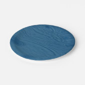 Regenwellen (Blaue Wasserwaagen) Pappteller (Schrägansicht)