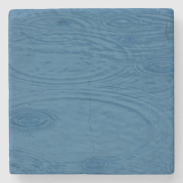 Regenwellen (Blaue Wasserwaagen) Steinuntersetzer