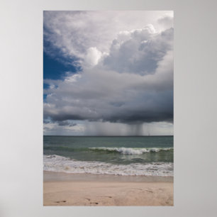Regenwetter über dem Atlantik Poster