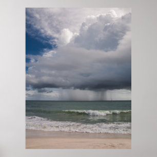 Regenwetter über dem Atlantik Poster