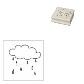 Regenwolke Gummistempel (Stempel)