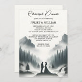 Regenwolke Natur Smoky Probe Abendessen Einladung (Vorne/Hinten)