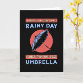 Regenwolke Regenschirm Raindrop Wetter Rainy Gesch Karte (Gelbe Blume)