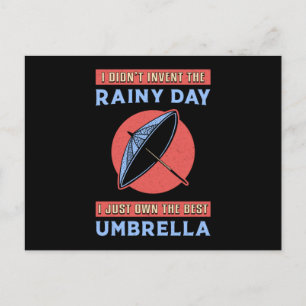 Regenwolke Regenschirm Raindrop Wetter Rainy Gesch Postkarte
