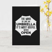 Regenwolke Regenschirm Regenwetter Raindrop Gesche Karte (Gelbe Blume)