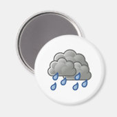 Regenwolken Magnet (Vorderseite/Rückseite)