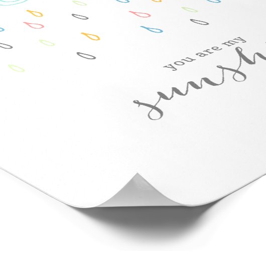 Regenwolken Poster (Ecke)