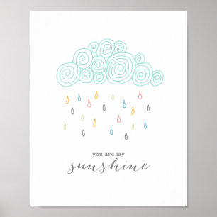 Regenwolken Poster