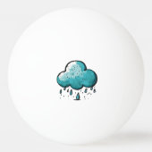 Regenwolken Tischtennisball (Rückseite)