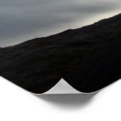 Regenwolken und Sonne auf dem Wasser3 Poster (Ecke)