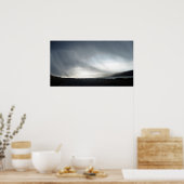 Regenwolken und Sonne auf dem Wasser3 Poster (Küche)