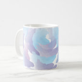 Regenwolken Wasserfarbe Kaffeetasse (Vorderseite Links)