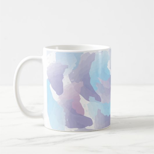 Regenwolken Wasserfarbe Kaffeetasse (Links)