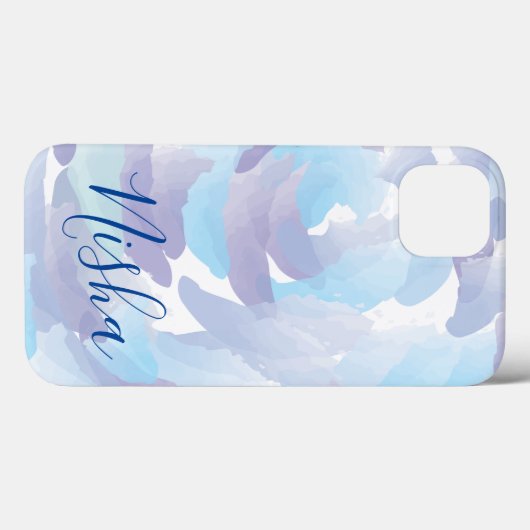 Regenwolken Wasserfarbe Personalisiert Case-Mate iPhone Hülle (Rückseite (Horizontal))