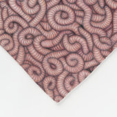 Regenwürmer (groß) fleecedecke (Ecke)