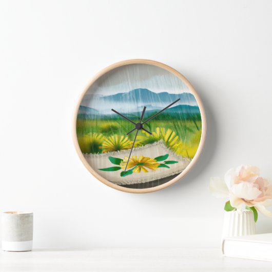 Regenzeit malen uhr (Zuhause)