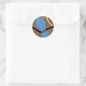Regenzeit oder Wet Saison Runder Aufkleber (Tasche)