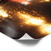 Regenzeit. Stadtbild-Poster Poster (Ecke)