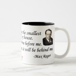 Reger auf Kritikern Zweifarbige Tasse