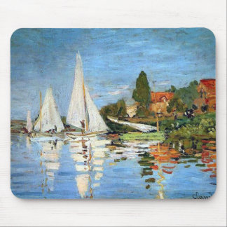 Regetta Boats und Gemälde Mousepad