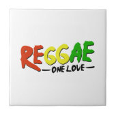 Reggae 1 Liebe Fliese (Vorderseite)