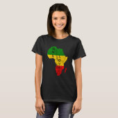 Reggae Africa Map Rasta Regae Music Rastafari Afri T-Shirt (Vorne ganz)