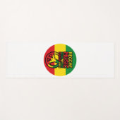 Reggae and Peace Symbol with positive quotes Yogamatte (Vorderseite (Horizontal))