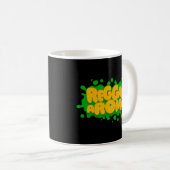 Reggae Aroma Splash Typografie Reggae Kaffeetasse (VorderseiteRechts)