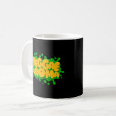 Reggae Aroma Splash Typografie Reggae Kaffeetasse (Vorderseite Links)