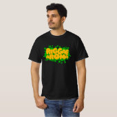 Reggae Aroma Splash Typografie Reggae T - Shirt (Vorne ganz)