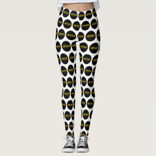 Reggae Art mit positiven Worten Frieden und Liebe Leggings