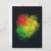 Reggae Birthday Party Einladung (Rückseite)