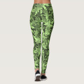 Reggae Camouflage Rastafara - Power Yoga Leggings (Rückseite)