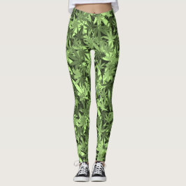 Reggae Camouflage Rastafara - Power Yoga Leggings