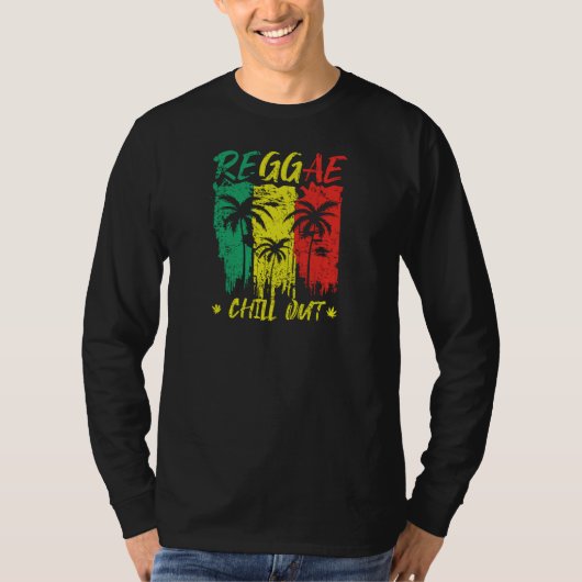 Reggae Chill Out Design for Jamaica Music Fans T-Shirt (Vorderseite)