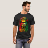 Reggae Cool Gorilla Dreadlocks Rasta Dreads R T-Shirt (Vorne ganz)