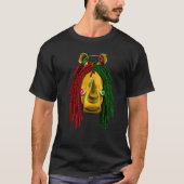Reggae Cool Rhino Dreadlocks Dreadlocks Rasta T-Shirt (Vorderseite)