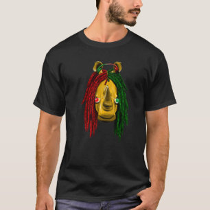 Reggae Cool Rhino Dreadlocks Rasta T-Shirt