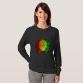 Reggae Cooler Delphin Dreadlocks Rastafari T-Shirt (Vorne ganz)