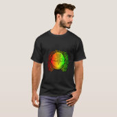 Reggae Cooler Delphin Dreadlocks Rastafari T-Shirt (Vorne ganz)