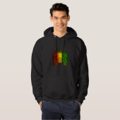 Reggae Cooler Manatee Dreadlocks Dreadlocks Rasta Hoodie (Vorne ganz)
