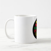Reggae-Design mit positiven Zitaten und Reggae-Fla Kaffeetasse (Links)
