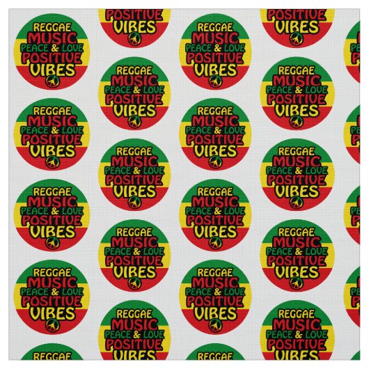 Reggae-Design mit positiven Zitaten und Reggae-Fla Stoff (Muster)