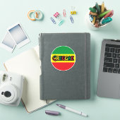 Reggae-Design mit Reggaefarben Aufkleber (iPad Hülle)