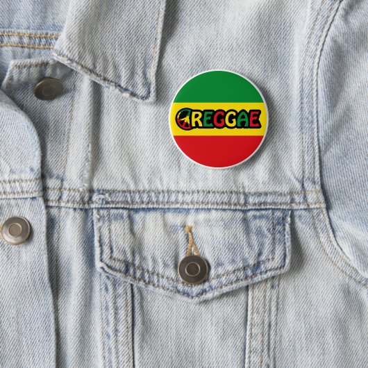 Reggae-Design mit Reggaefarben Button (Beispiel)